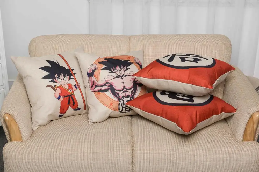 

New arrival coreless Pillowcase Creative cartoon animation cotton linen pillowcase automobile Pillowcase