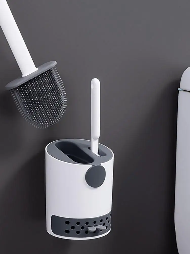 

Toilet Brush With Holder Toilet Cleaner Brushes With Container Long Handle Toilet Brush With Water Storage Drawer No Dead Corner