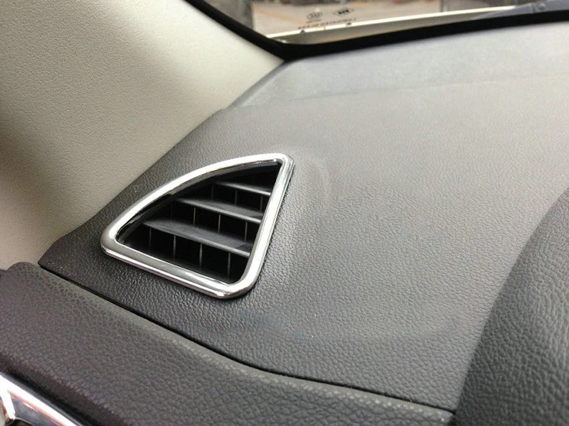

Fit for Mitsubishi ASX / Outlander Sport 2013-2020 Car Accessories ABS Chrome Front Dashboard Upper AC Vent Cover Trim 5pcs