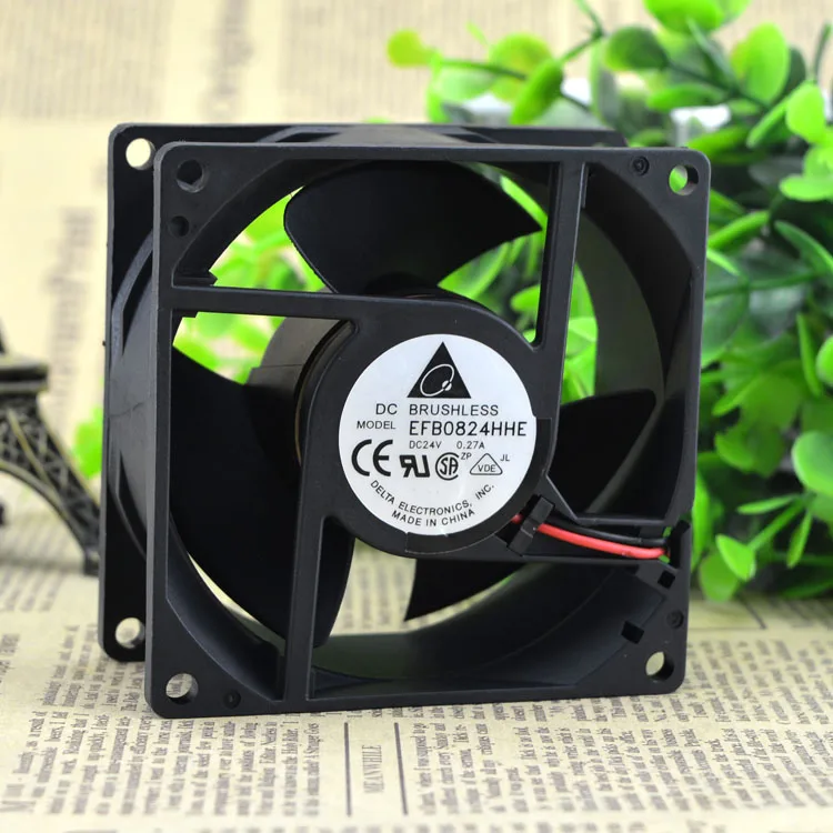 

Новый оригинальный 8 см 8038 трехлистовой инверторный вентилятор EFB0824HHE 24 в А