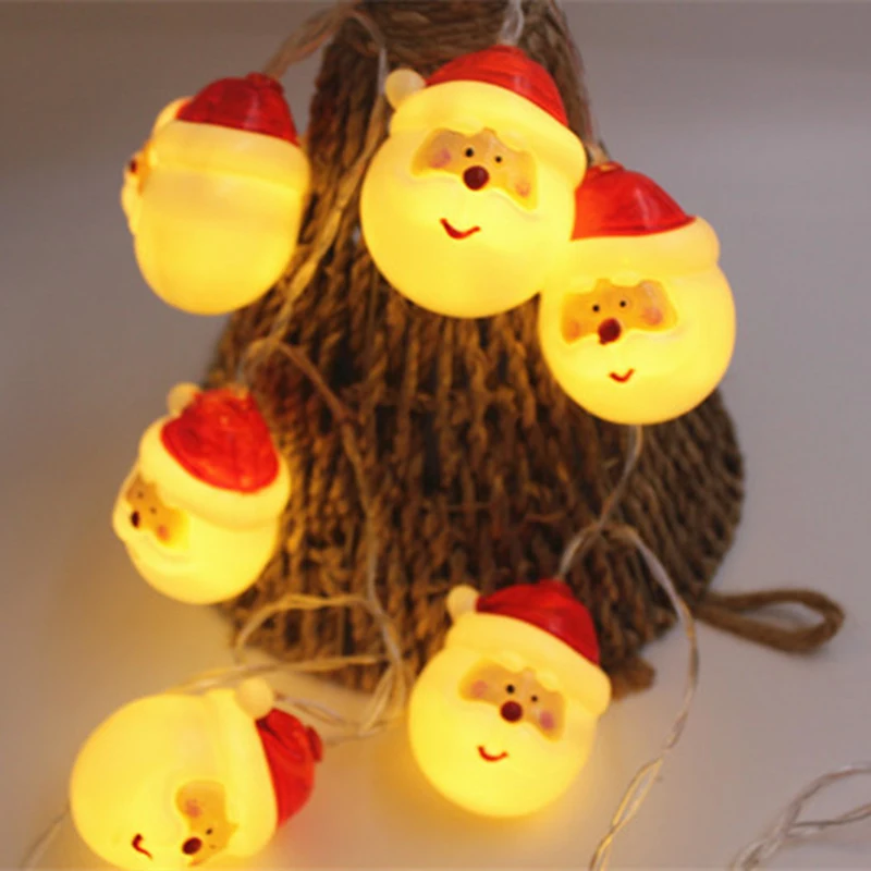 Рождественские украшения для дома светодиодный светильник Санта Клауса