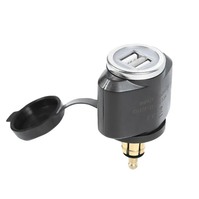 Мотоцикл 3.1A Dual USB Зарядное устройство для BMW Hella/DIN Мощность пусть штекер розетка