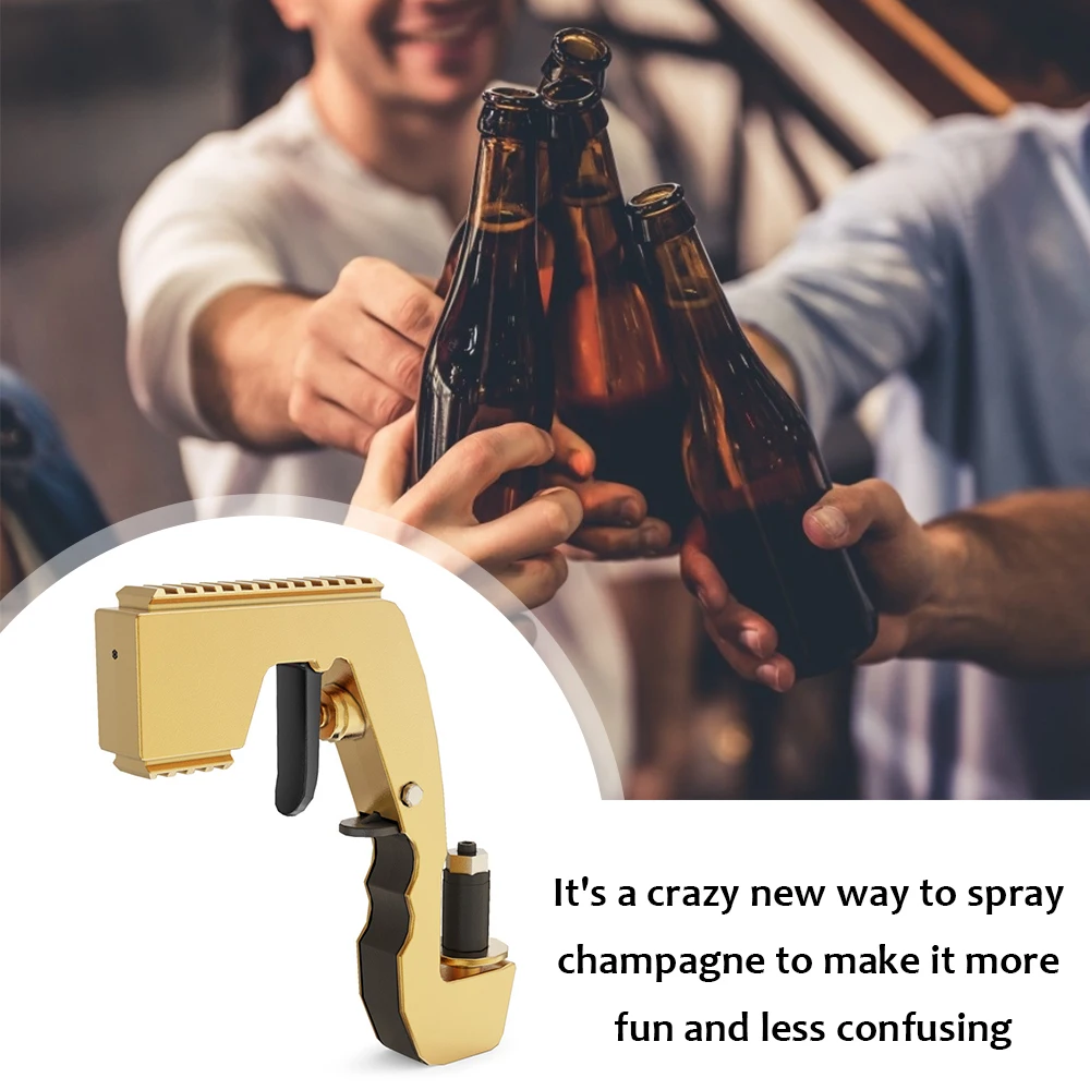

Champagne Wine Dispenser Bottle Beer Ejector Feeding Bottle Beer Spray Gun Bottle Cap Wine Stopper Ejector Feeding Wine Stopper