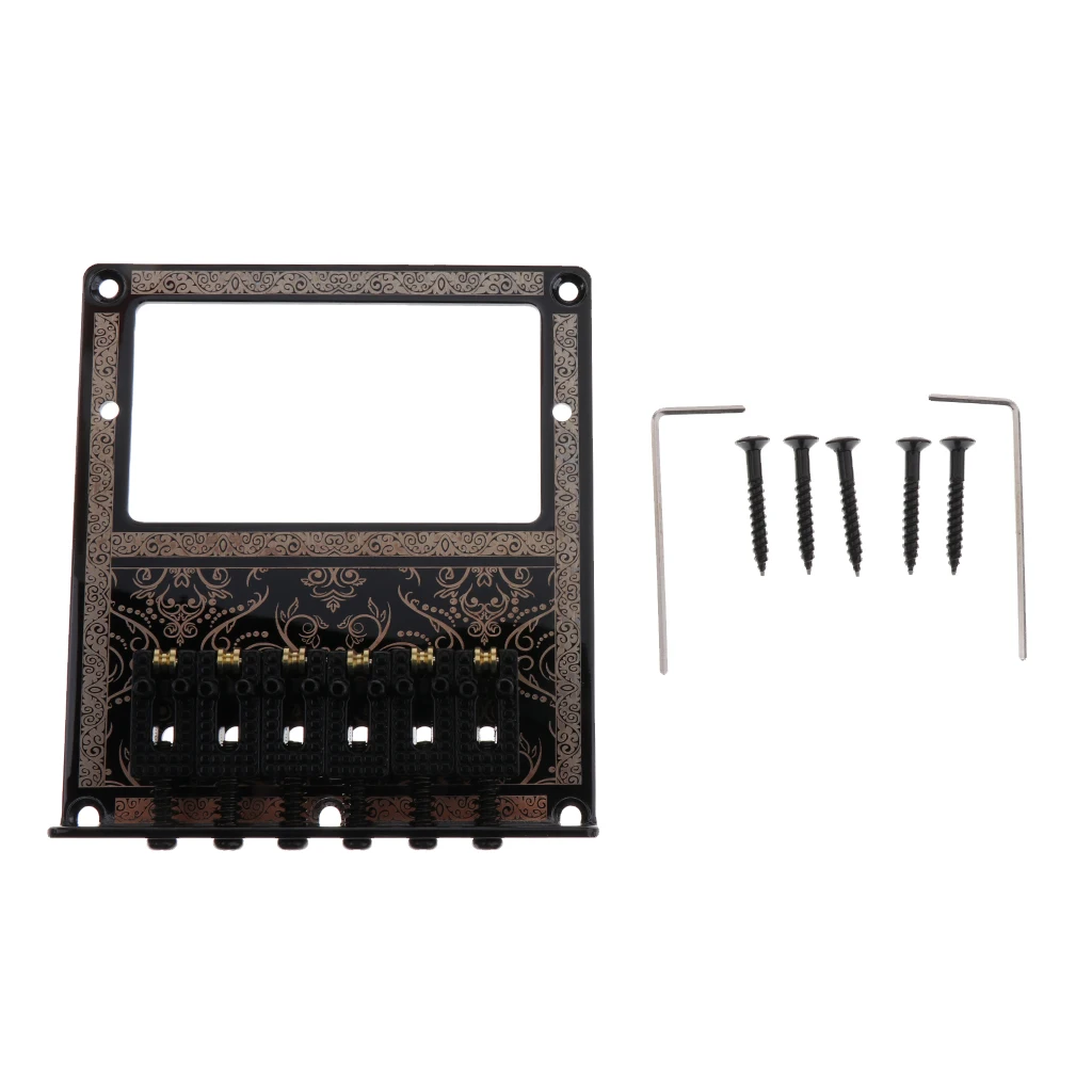 

Replacement Humbucker Guitar Bridge w/ Roll Saddle for Black