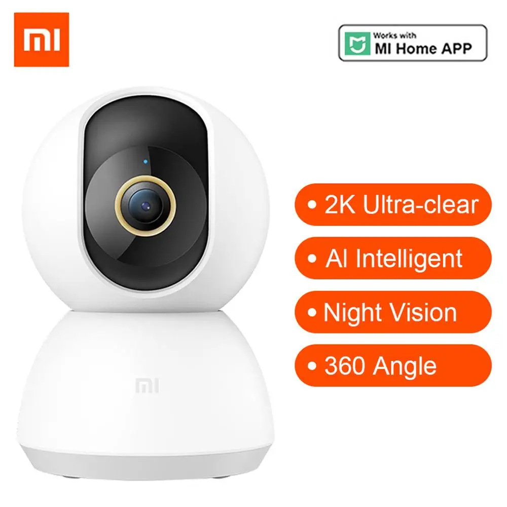 

Xiaomi Smart Camera PTZ Version 2K HD 1296P Ultra WiFi панорамирование и наклон ночного видения 360 Угол видео IP веб-камера 3 миллиона пикселей монитор