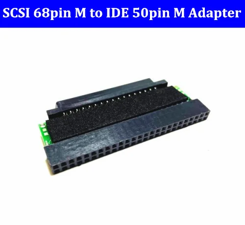 NEUE SCSI Festplatte Adapter 68Pin Männlichen zu IDE 50Pin Männlichen HDD SSD Konverter Karte Bord-1 teile/los