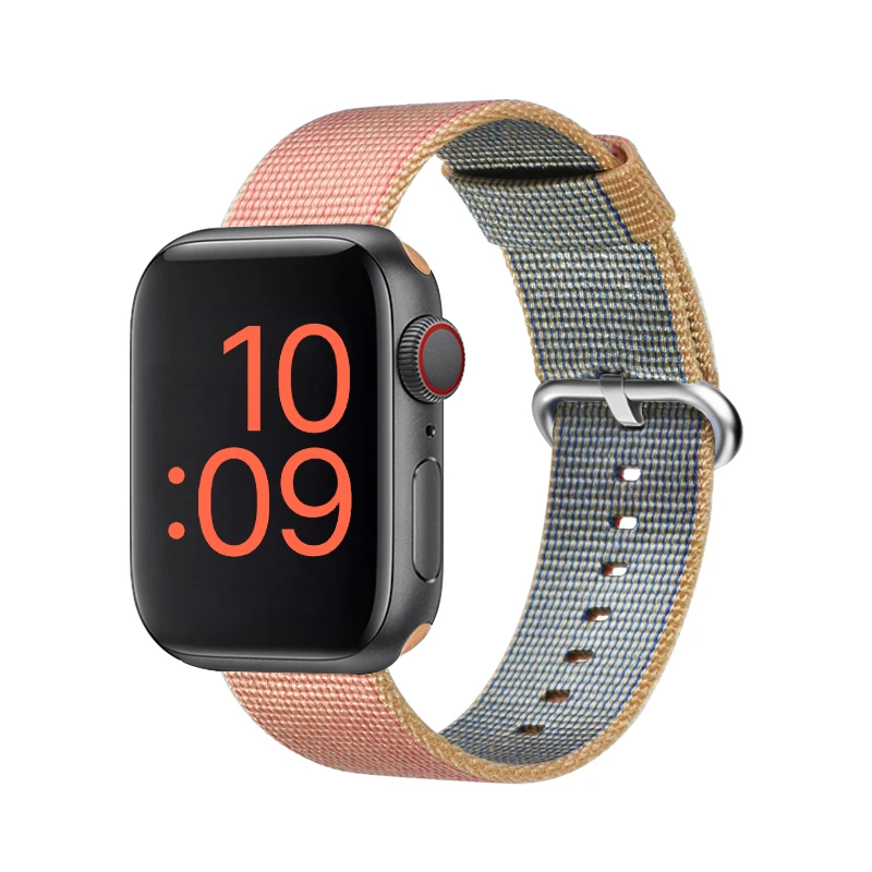 Тканый нейлоновый сменный ремешок для Apple Watch series 4/5 40 мм 44 мм тканевый браслет для Iwatch series 3 2 1 38 мм 42 мм