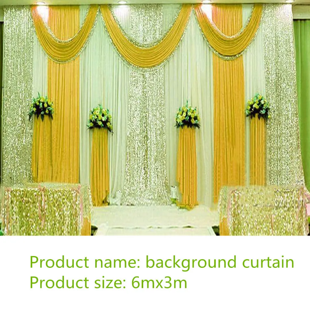 

3 м * 6 м задний фон с искусственной тканью с лоскутами занавеска для вечерние НКИ свадебной вечеринки задний фон для выпускного сценического...