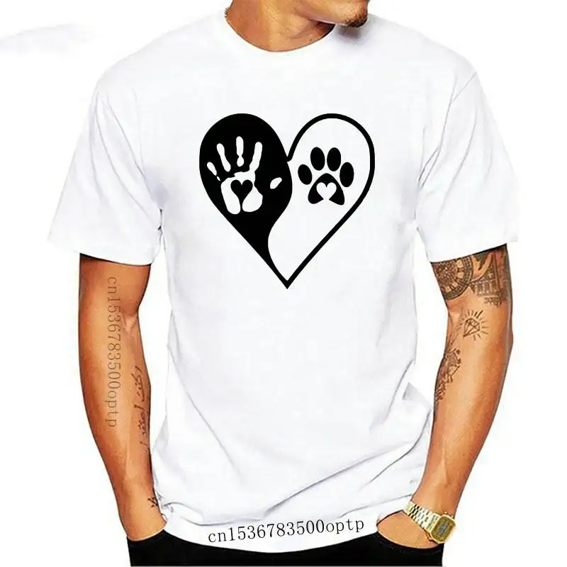 

Women T-shirts Dog Paw Love Animal Pet Style Summer Autumn Cute Ladies Print Lady Womens Graphic T Top Shirt Female Tee T-Shirt