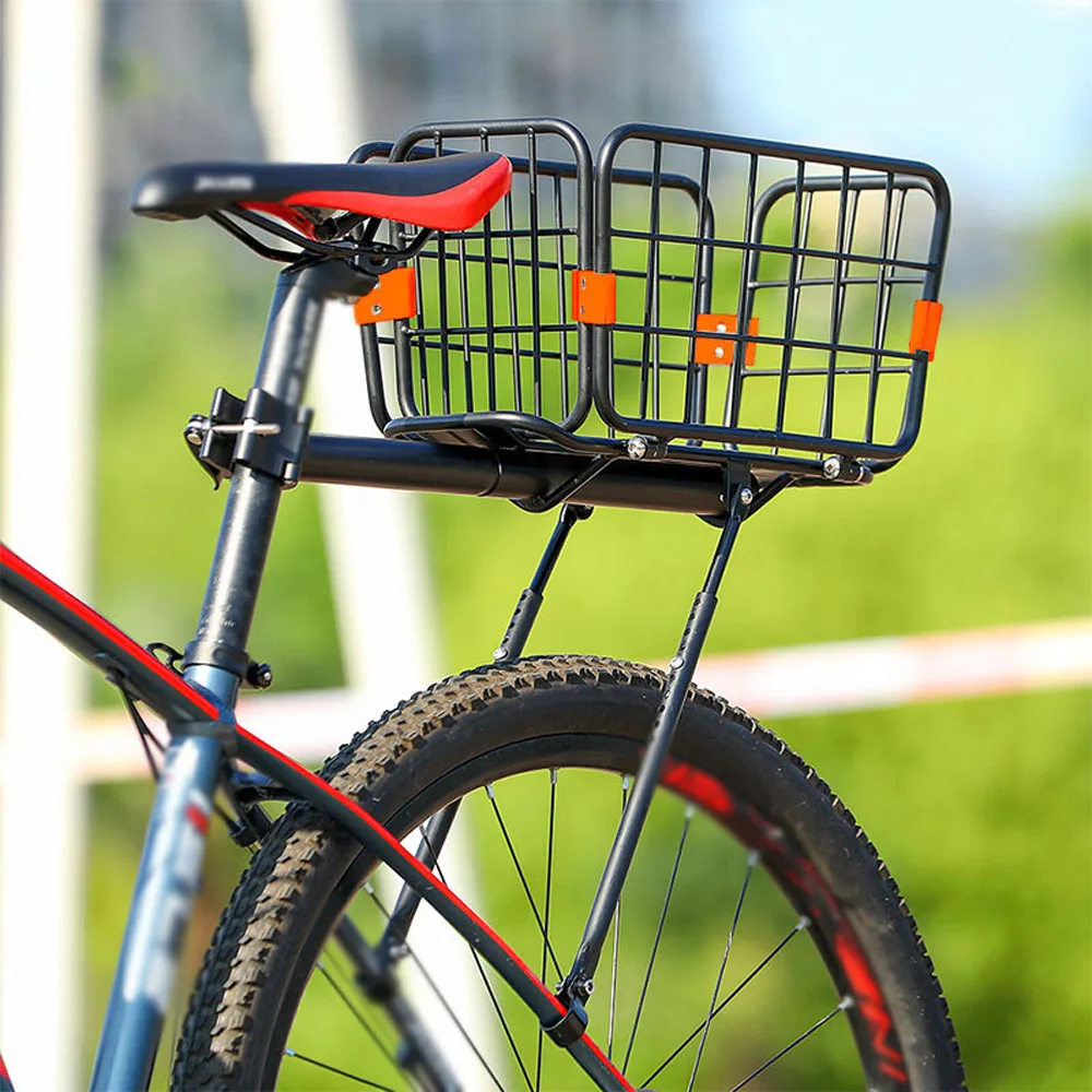 WEST BIKING Multifunctional Bike Rack Rear Luggage Carrying Cycling Trunk Aluminum Alloy MTB Bicycle Basket |