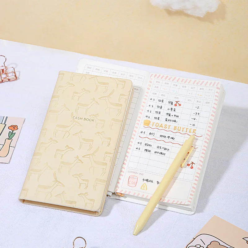 

A6 Ledger Family Financial Management Notebook Hand Ledger Portable Portable Small Notebook Cute Girl Heart Korean Stationery