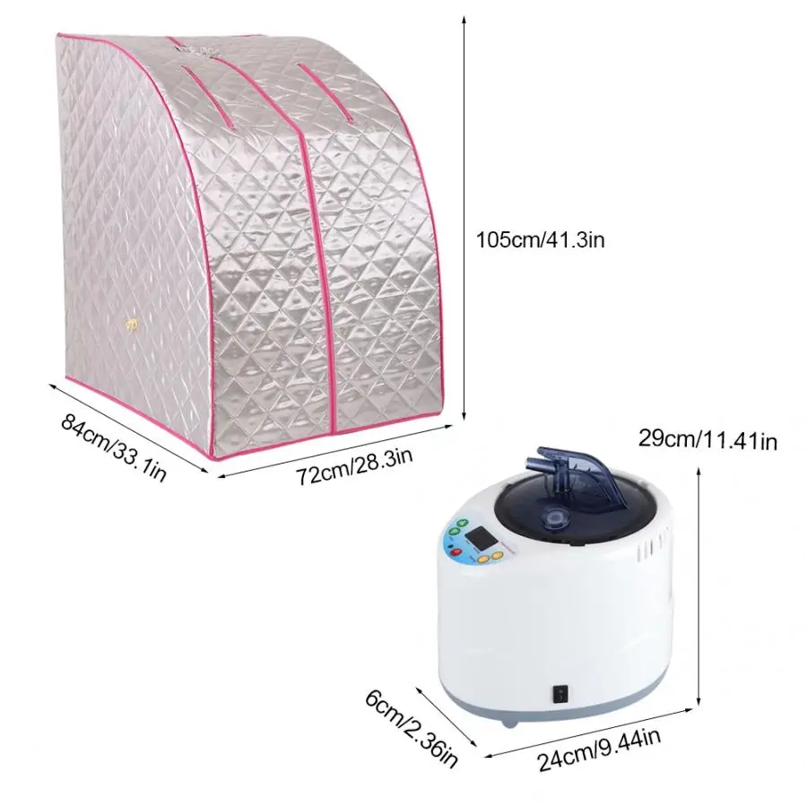 Портативная светодиодная маска для лица 2л пар сауны спа дома палатки горшочки