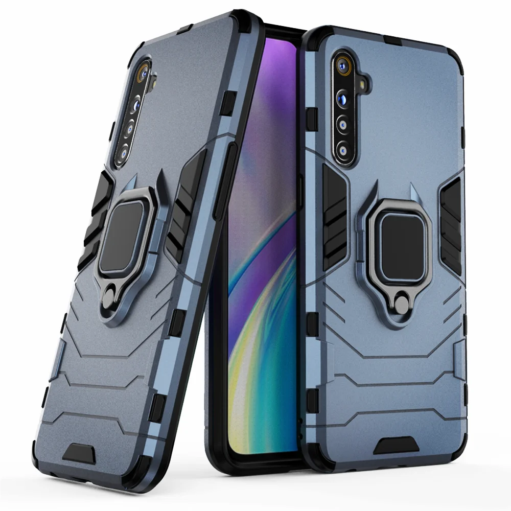 Высококачественный защитный чехол для OPPO Realme X2 XT с кольцом-подставкой бампер из
