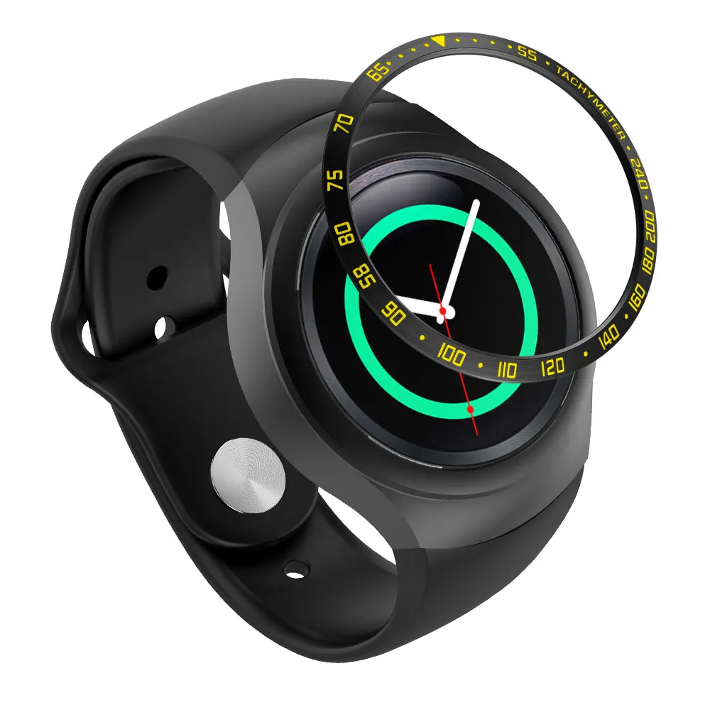 Color E4 Кольцо для samsung Galaxy Watch 42 мм Ringke циферблат Рамка Стиль рамка чехол Защита для samsung gear S2 SM-R720 R720 чехол s - Цвет: Color E4