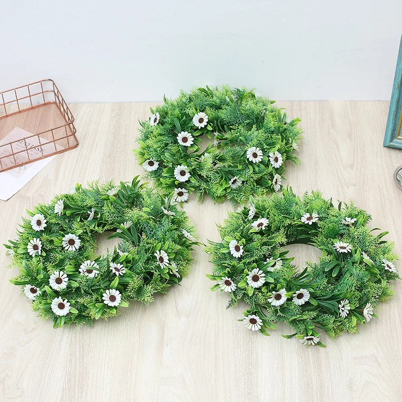 

High Quality Artificial Garland Plastic Artificial Flower Vine DIY Wedding Decoration Grass Garland Home Wall Decoration Cheap