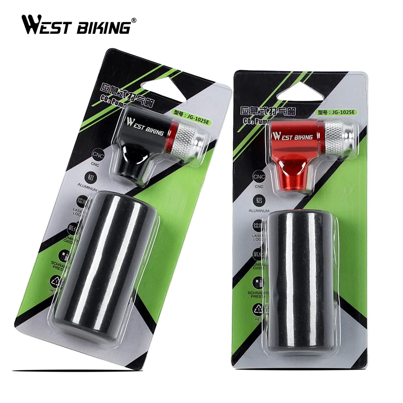 WEST BIKING СО2 насос для Велосипедный Шредер Presta адаптер велосипедный надувной