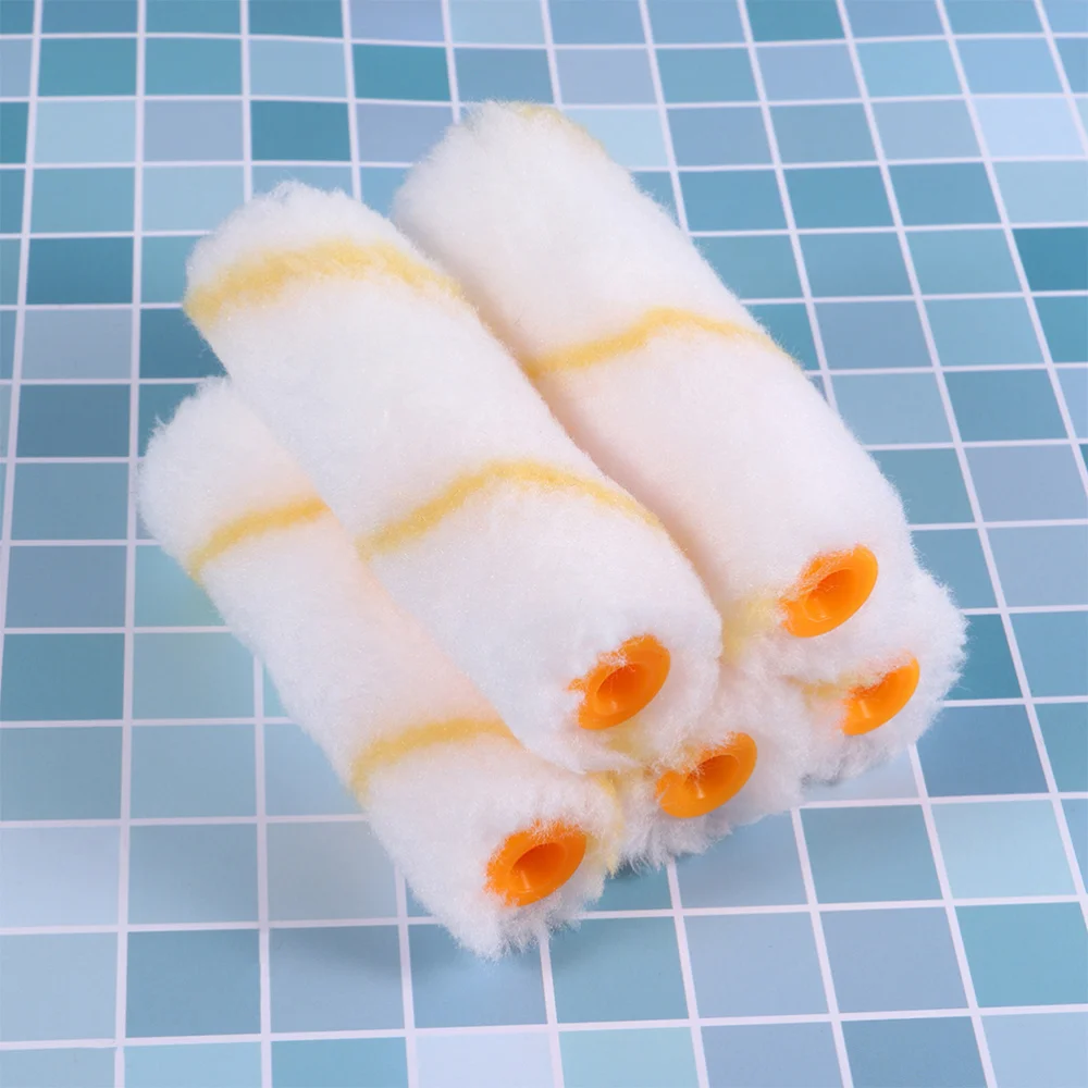 

20PCS Paint Roller Cover Mini Rollers Cover Polyester Roller Sleeve Decorators Brush Smooth Tools Handle