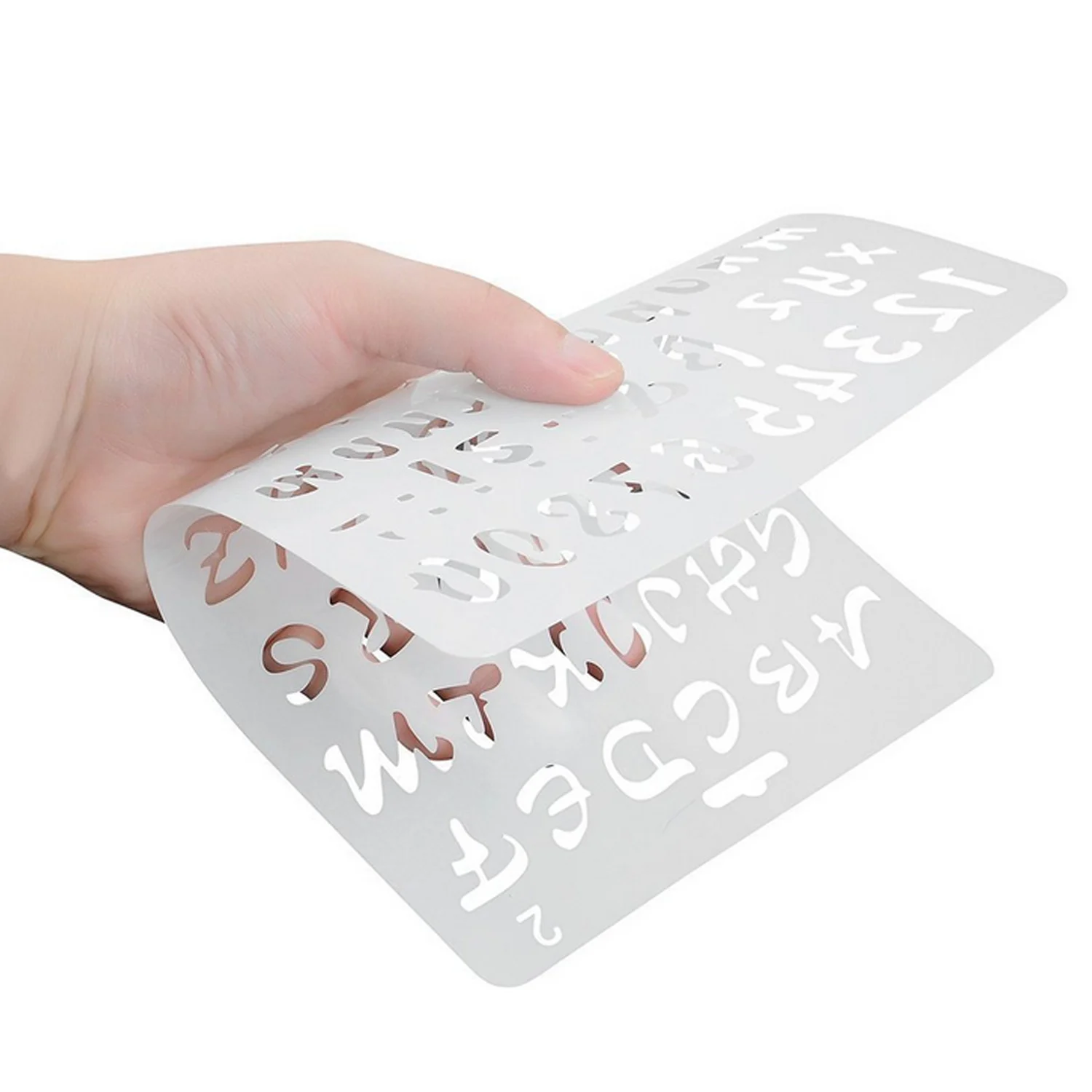 4 шт. шаблоны для рисования букв и цифр|Линейки| |