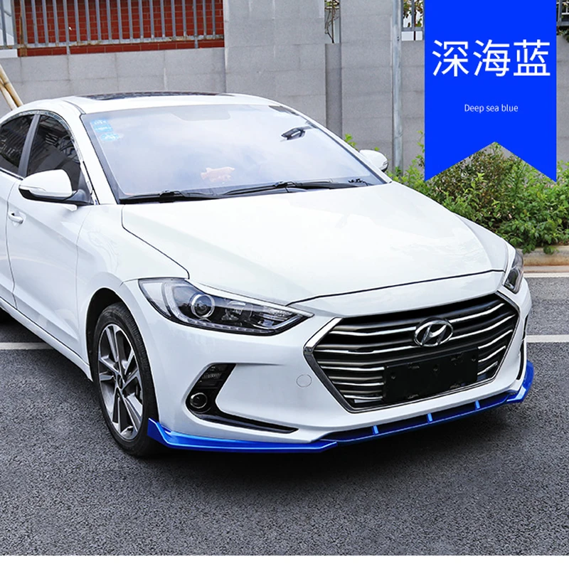 Аксессуары для переднего бампера Hyundai Elantra 2016 2017 2018 ABS Chrome защита от царапин и