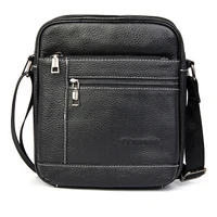 shoulder bag for men brand head layer cowhide genuine leather pu luxury messenger high quality mans handbag travel wallet male