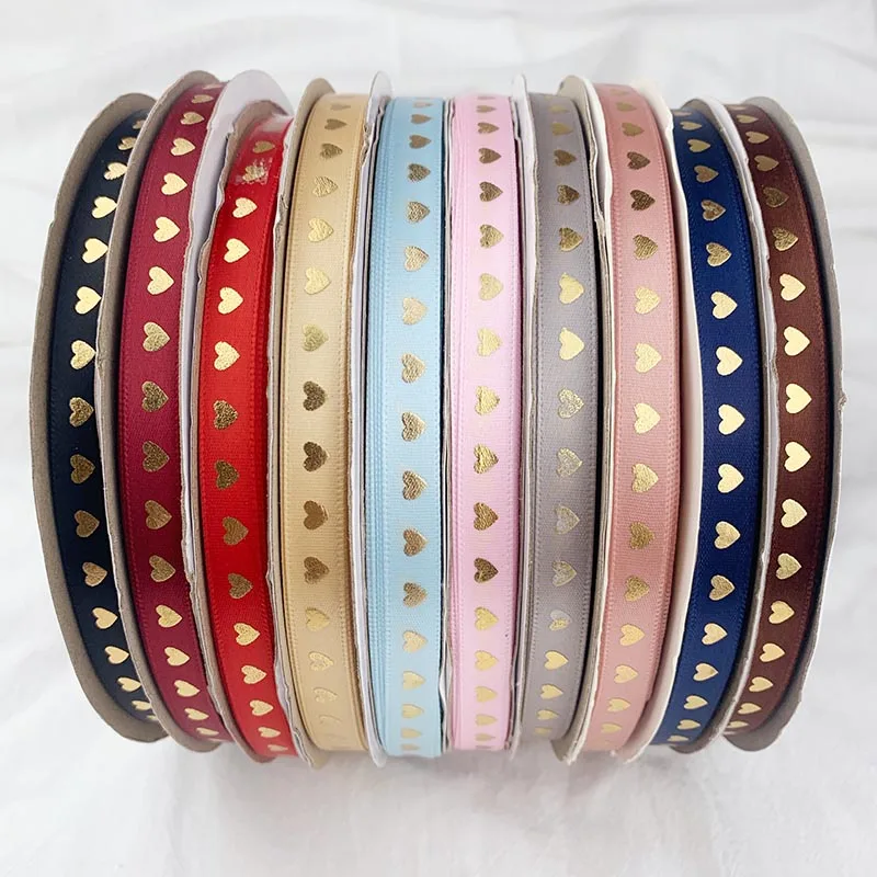 Ленты атласные для рукоделия 5 ярдов 10 мм лента с рисунком | Дом и сад