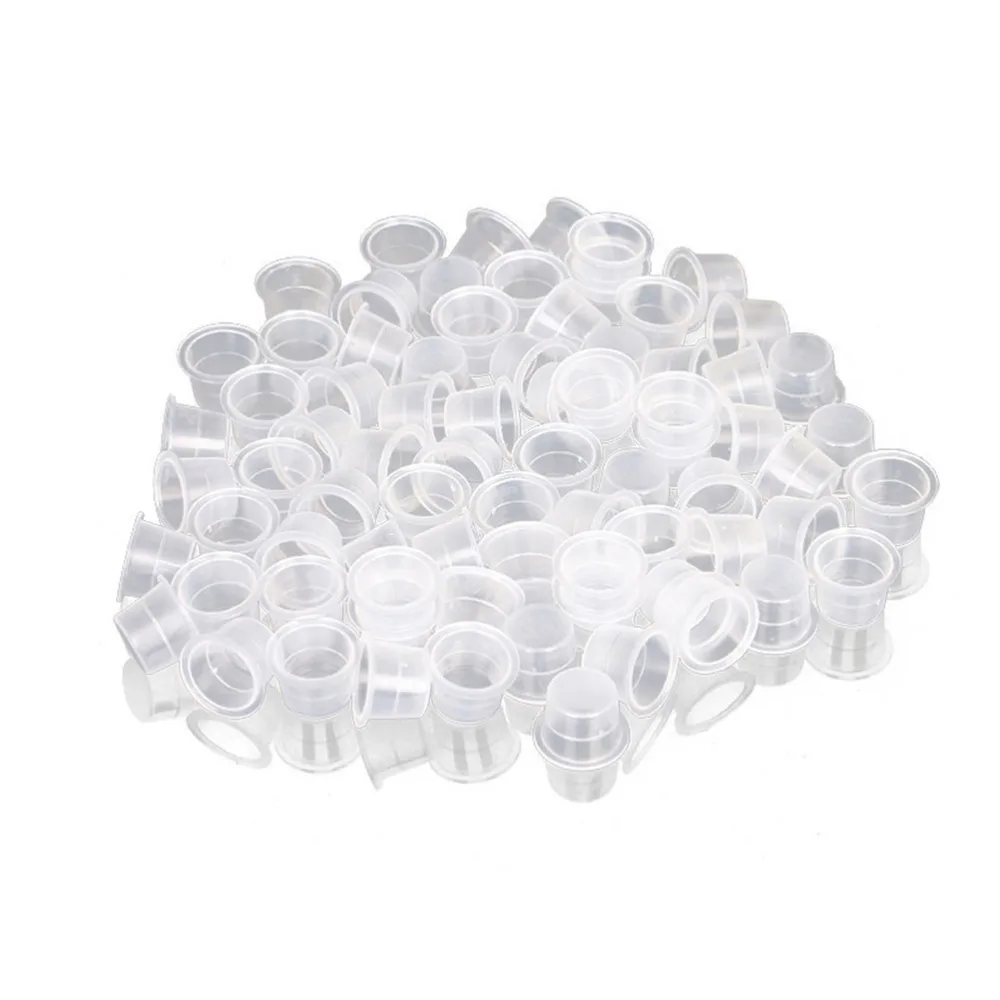 

1000pcs Ink Caps Disposable Ink Cups Permanent Eyelash Makeup Tattooing Pigment Container Kits Supp