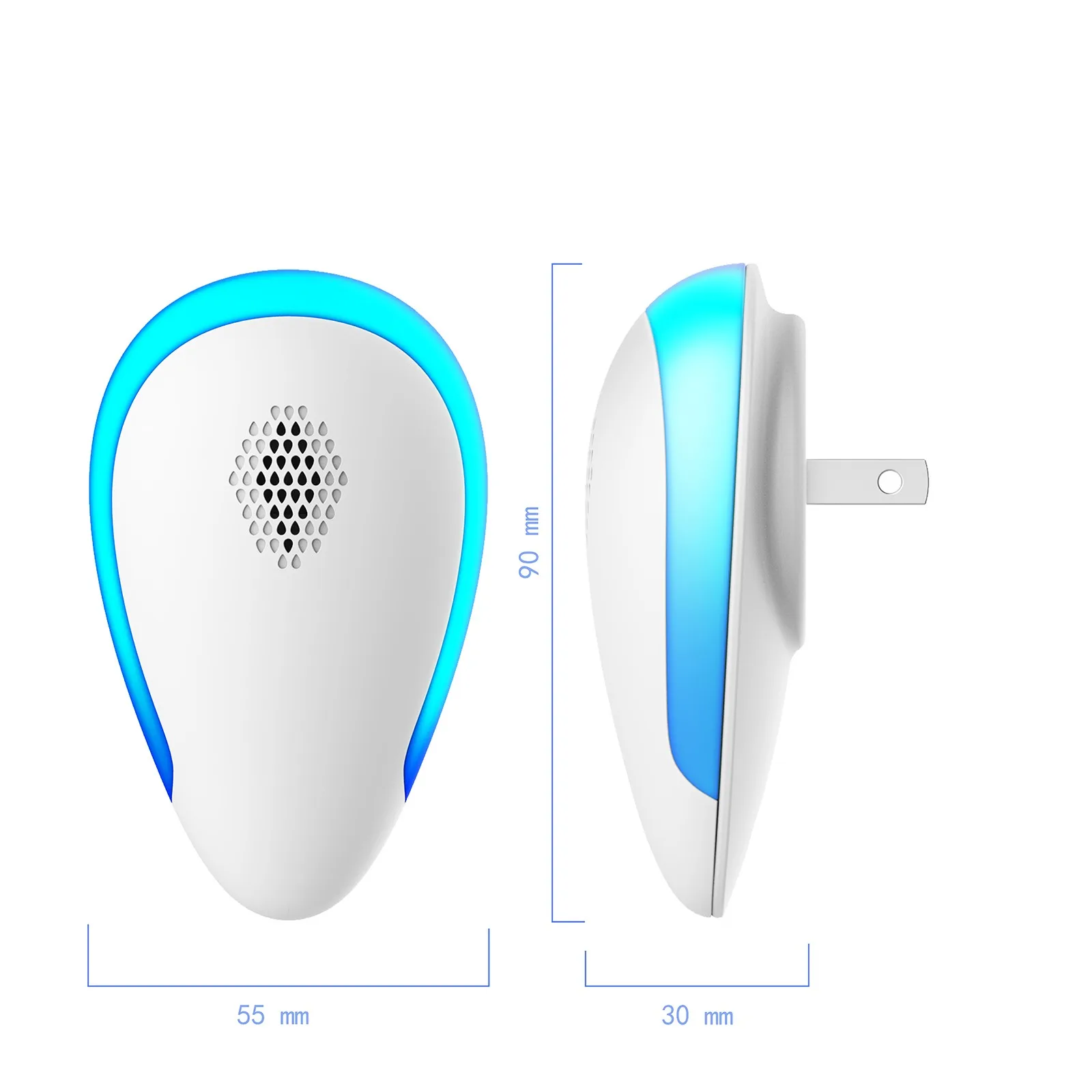 

Electronic Mosquito Killer Lamp Mosquito Repellent Ultrasound Wave Insect Zapper Anti Mosquito Repellent Office Home US Plug