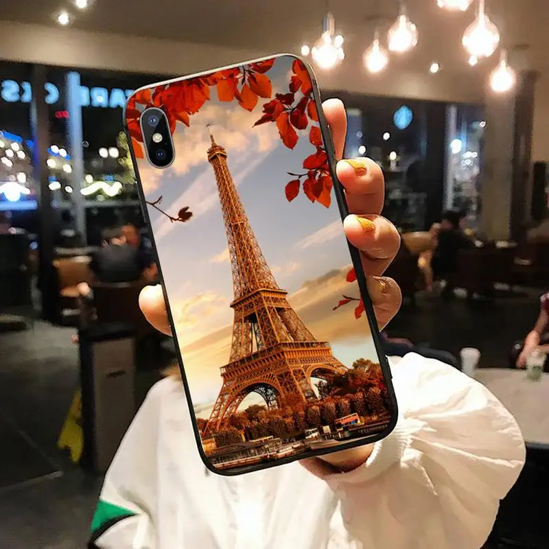 

Paris France Eiffel para Phone Case for iPhone 11 12 pro XS MAX 8 7 6 6S Plus X 5S SE 2020 XR