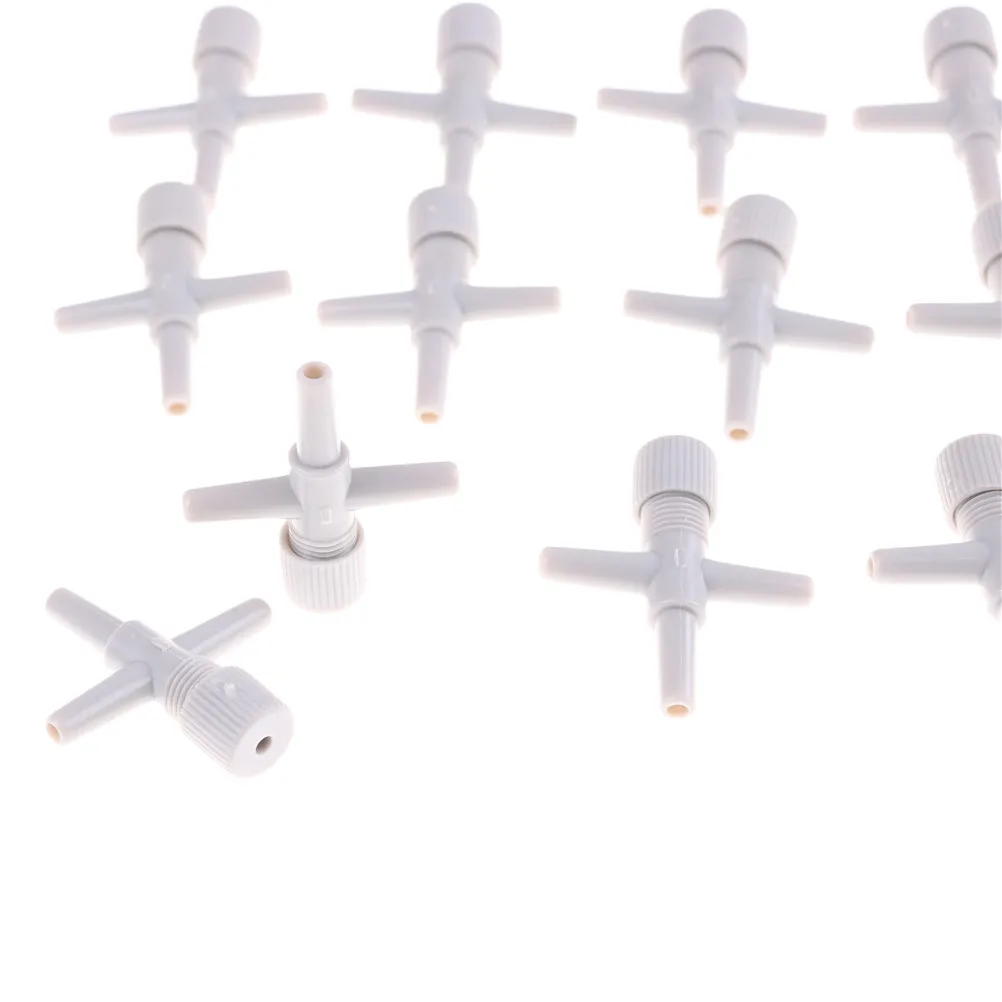 3 шт. кислородный клапан насоса тройник регулятор аквариума Регулируемый