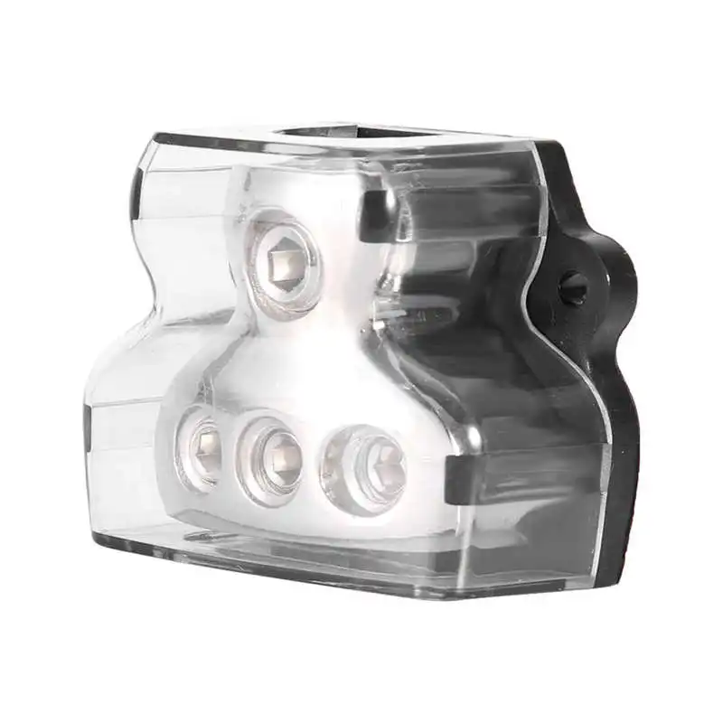 

Car Audio T Type Power Supply Distribution 1*0GA In 3*4GA Out Block Splitter