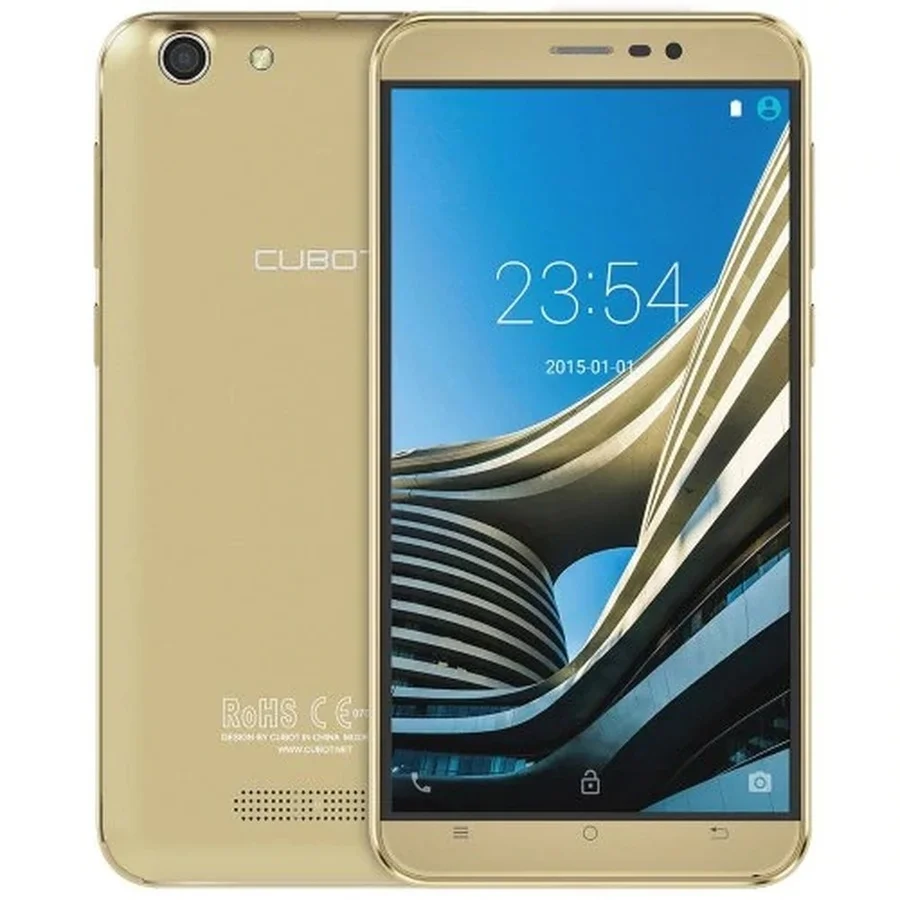 CUBOT NOTE S смартфон с 5 дюймовым дисплеем четырёхъядерным процессором MTK6580 ОЗУ 2 Гб