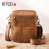 aetoo top sell fashion classic solid famous brand business men briefcase genuine leather office bag casual man shoulder bags