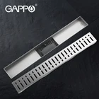 Сливной фильтр для отходов GAPPO, линейный Слив для ванной комнаты с защитой от запаха, пробка для слива в полу, уловитель для волос