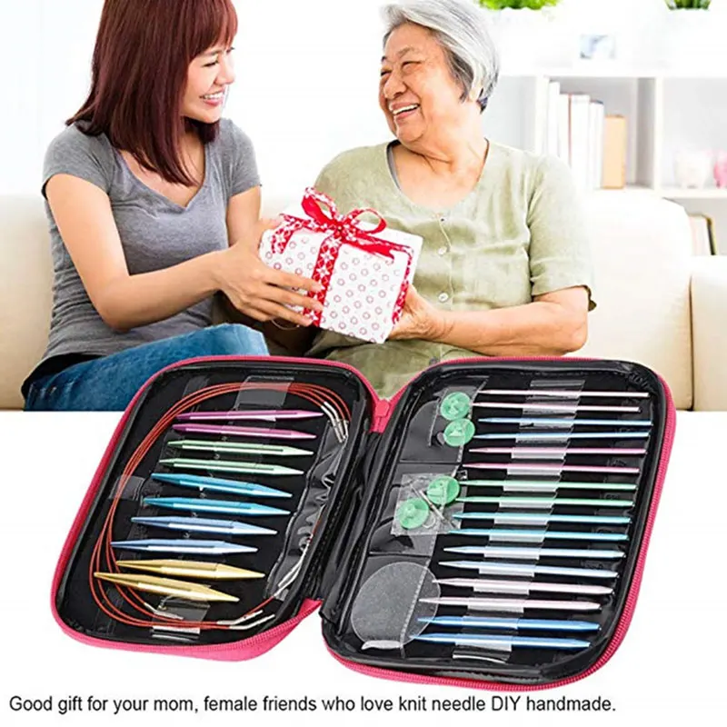 Алюминиевый круговой вязальный набор иголок Сменный Набор для ручной вязки