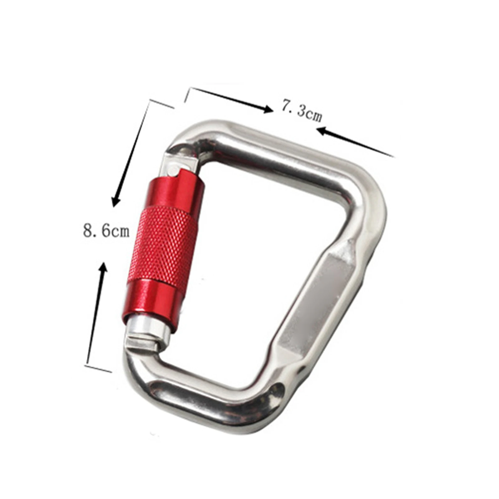 

High-Altitude Operation D-Type Load-Bearing Climbing Safety Buckle Carabiner Outdoor Camping Climbing Snap Clip Lock Buckle Tool