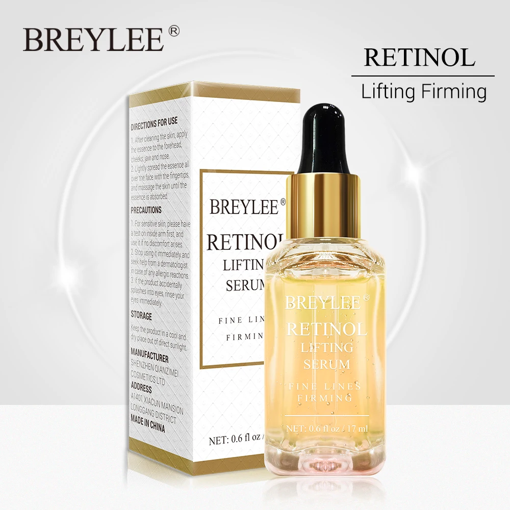 

BREYLEE Retinol Lifting Firming Serum Face Collagen Essence Remove Wrinkle Anti Aging Facial Skin Care Fade Fine Lines Repairing