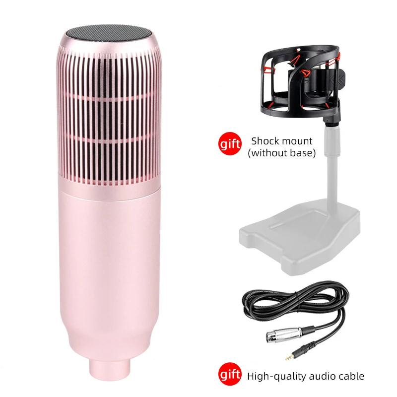 

CELLA CITY Professional Condenser Microphone Large Diaphragm Live Streaming PC Gaming Online K Song Recording Equipment