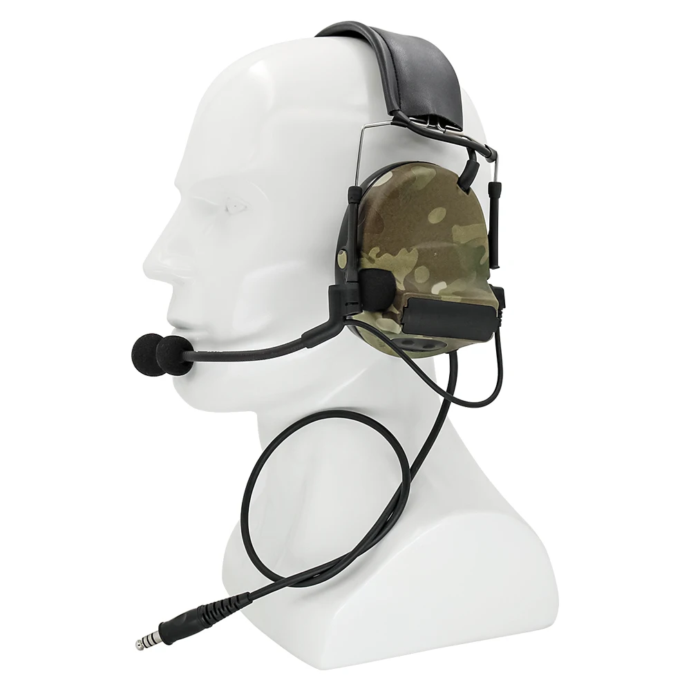 

Tactical Headset Pelto COMTAC II Noise Reduction Pickup Hearing Protection Airsoft Communication Military Walkie-Talkie Headphon