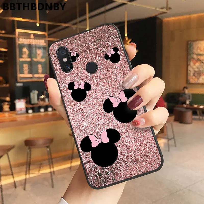 Роскошный Розовый алмазов картина мягкий чехол для телефона из ТПУ Для Xiaomi 8 9 se