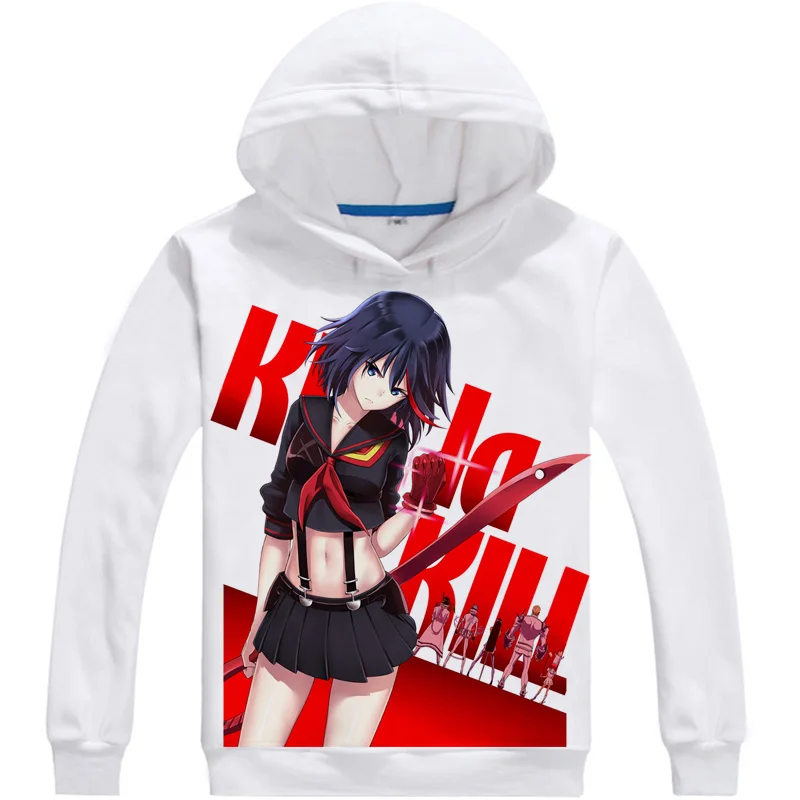 Мужская толстовка с капюшоном KILL la Matoi Ryuuko зимняя флисовая принтом mankanshoku mako |