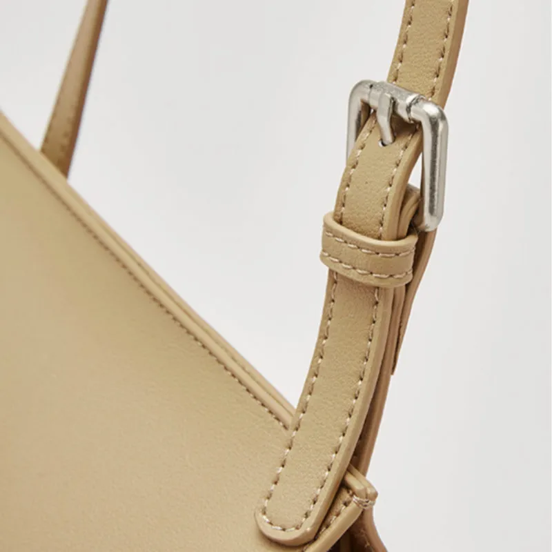 

Coated Cowhide Leather Solid Color Bucket Bag Retro Crossbody Bag For Ladies 2020 New Arrival Messenger Bag