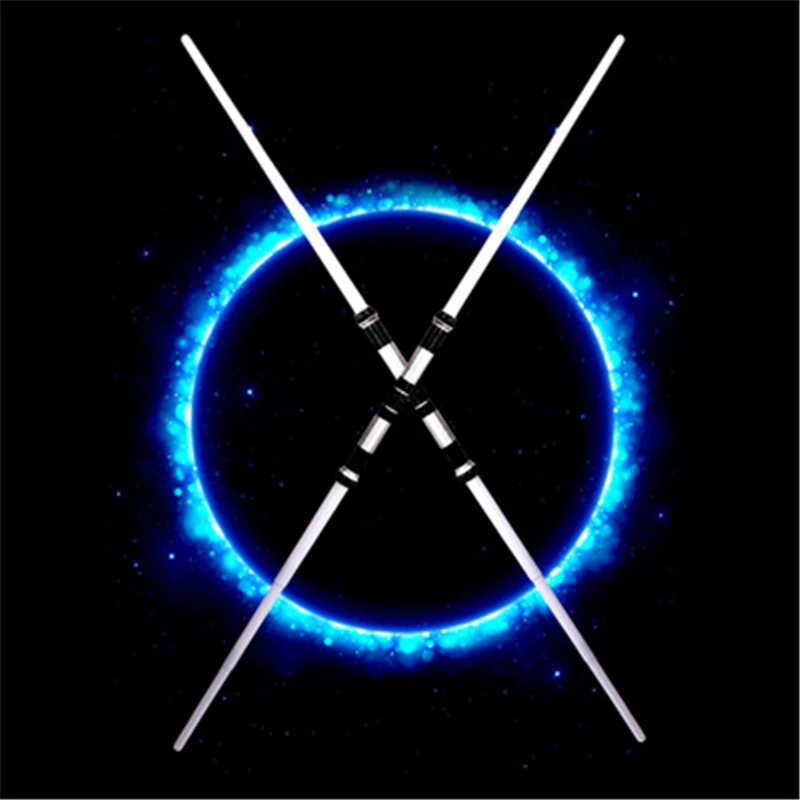 

(2 Pieces/SetLaser Lightsaber Double Sword Toys For Boys Girls Sword Cosplay Party Toys Sound Flash Toy