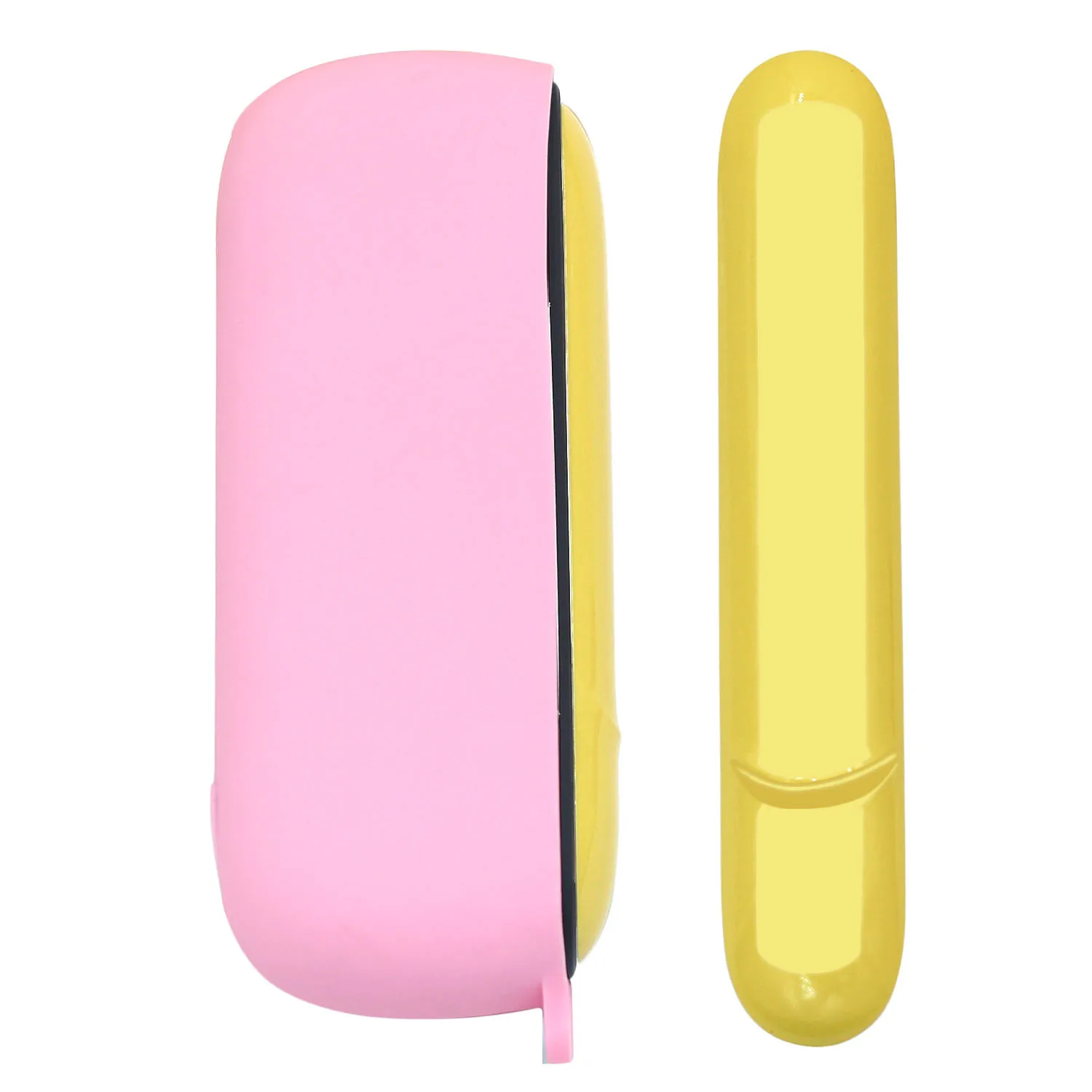 Розовый силиконовый чехол + Боковая крышка для IQOS 3 0 Duo Внешний полный защитный