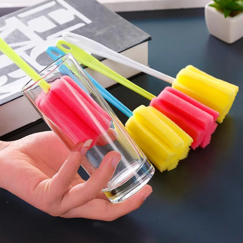 

1Pc Kitchen Cleaning Tool Sponge Brush For Wineglass Bottle Coffe Tea Glass Cup Plastic Utensils Utensilios De Cocina Spatula