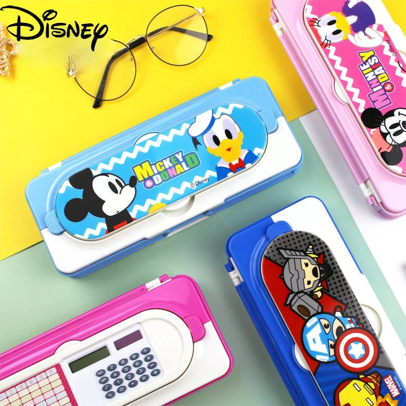 

Disney Cartoon Mickey Mouse Cute Large-capacity Double-layer Multi-function with Computer Simple and Durable Pupil Pencil Case