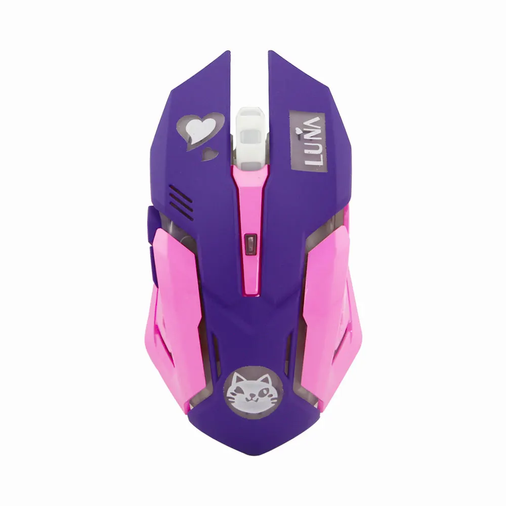 Gaming Wireless Mouse Optical Computer 2400 DPI Colorful Backlit Silent For PC Laptop Desktop | Компьютеры и офис