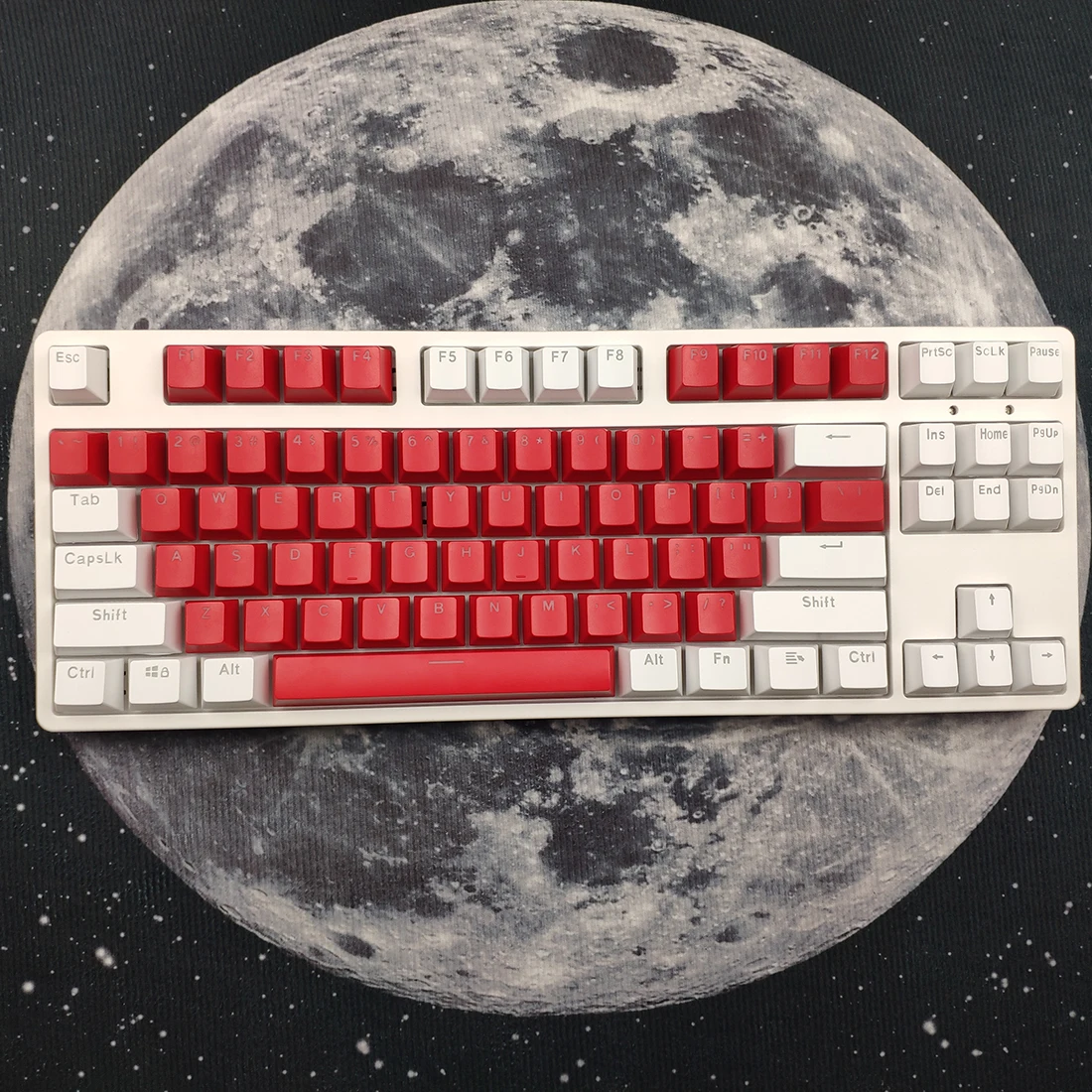 

87 Keys Customized Gaming Mechanical Keyboard Hot Swap Office Keyboard For Notebook PC Gamer - White Light (Brown Switch)