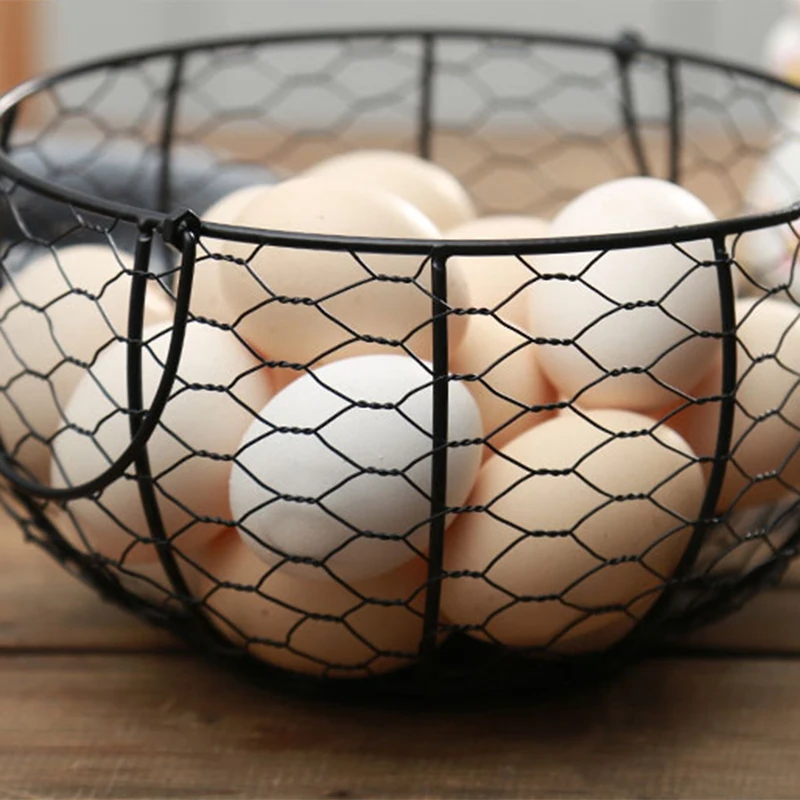 Ceramic Egg Holder Chicken Wire Basket Fruit Collection Hen Ornaments Decoration Storage 19CMX22CM Dog | Дом и сад
