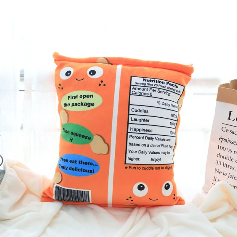 

Cute Puff Snack Pillow Plush Toy Cartoon Warm Soft Toy for Kids Girl Boy Birthday Festival Occasions Home Decorations