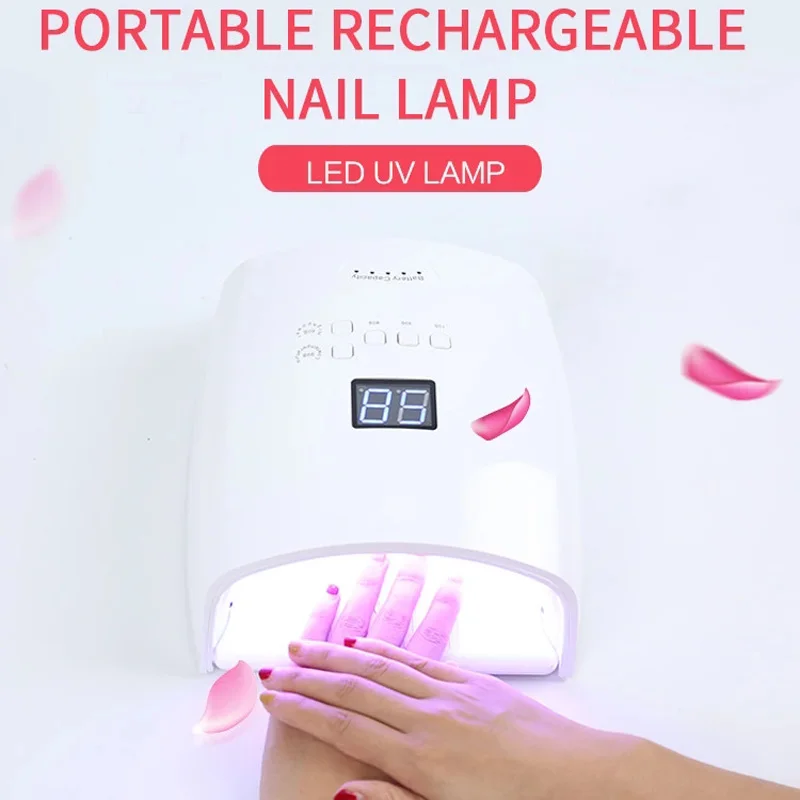 Pro беспроводные УФ светодиодный светильник для ногтей 54 Вт сушилка лампа машина